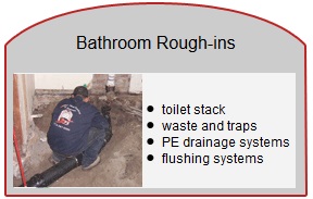 bathroom rough-in for sewer control